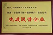 山西省精準(zhǔn)到戶扶貧行動先進民營企業(yè)